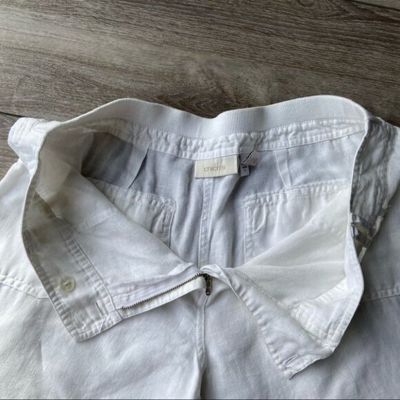 Chico’s Linen Relaxed Fit Cropped Length Pants - Picture 10 of 16